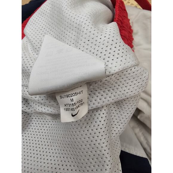 Nike Men's Medium Throwback Graphic Shorts AT3165-102 Red White & Blue Loose Fit - Picture 8 of 10